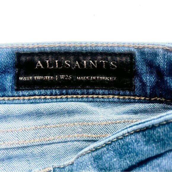 AllSaints Mast Twisted Skinny Jeans - Picture 8 of 10